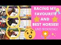 Racing my FAVOURITE BEST horses! WINNING LOADS! Rival Stars Horse Racing