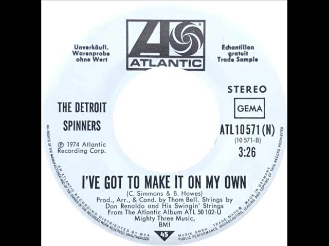 YouTube에서 Spinners - I've Got To Make It On My Own 보기