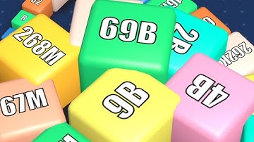 CUBE ARENA 2048-MERGE NUMBER:GAMEPLAY VIDEO 2024 - SATISFYING MOBILE GAME #1