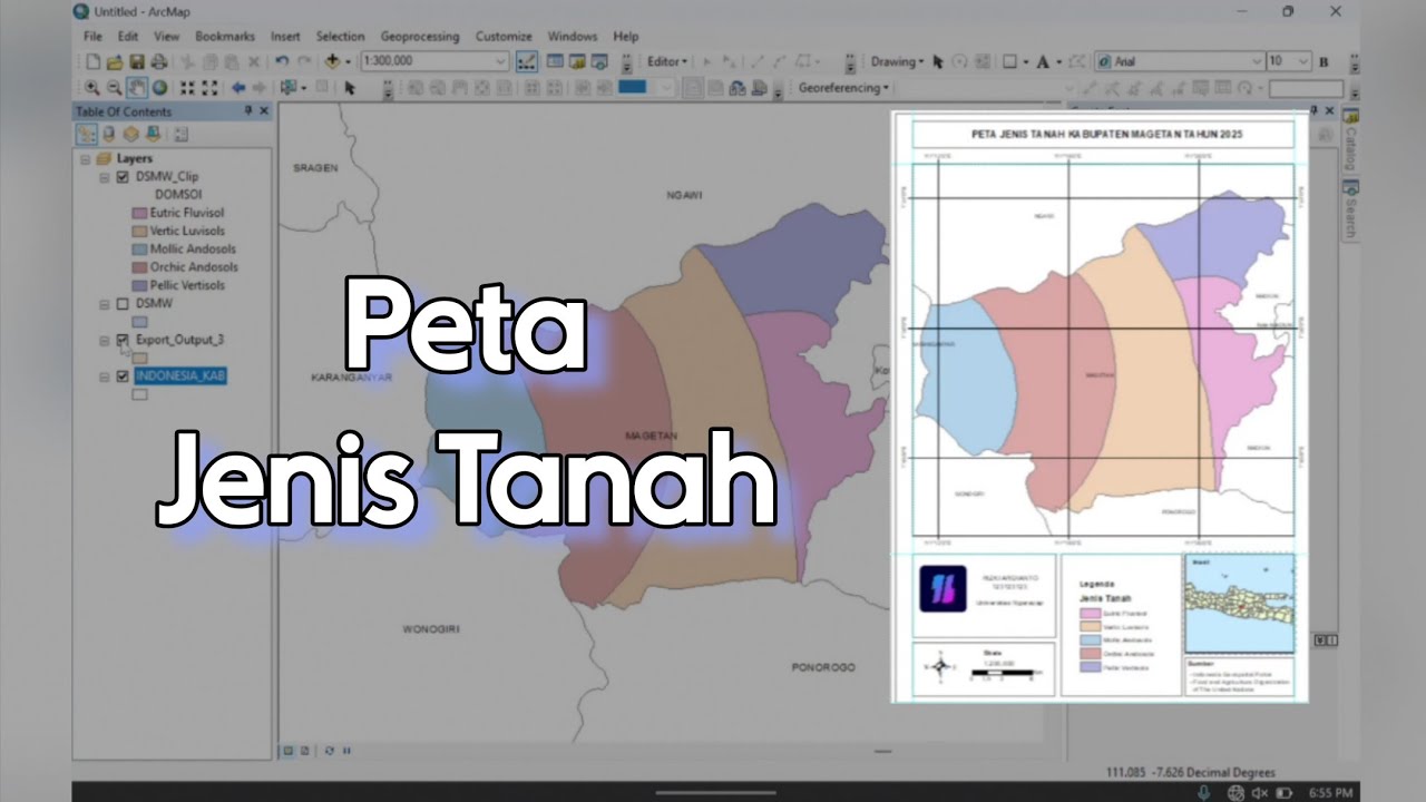 Membuat Peta Jenis Tanah Menggunakan ArcGis