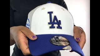 Famous Dodgers '2018 MLB ALL-STAR GAME FLEX' Hat by New Era Profile