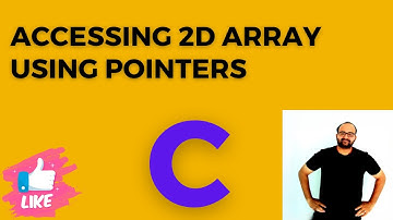 Accessing 2D array using Pointers