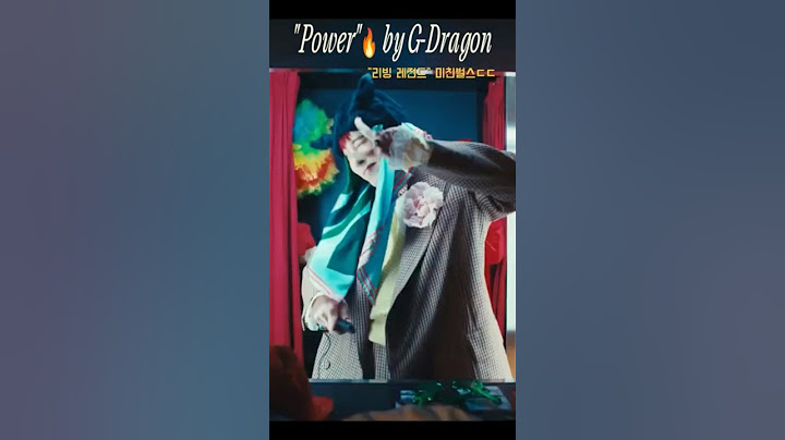 7년만에 돌아온 지드래곤 싱글 “Power” 영원한건 절대 있나봐요 행님 #지드래곤#gdragon