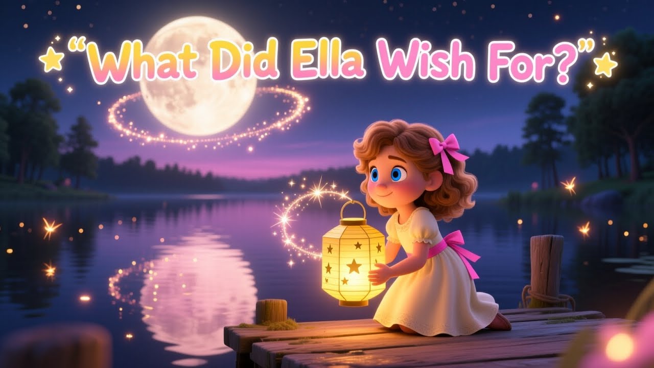 Ella’s golden lantern carried her secret wish into the stars… 🌙✨ | Bedtimestories | Kidsstories |