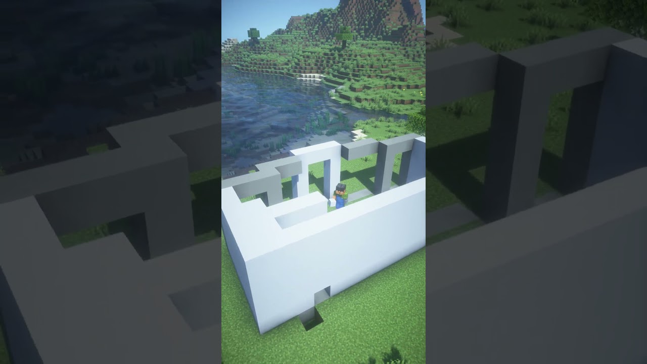 minecraft modern house building