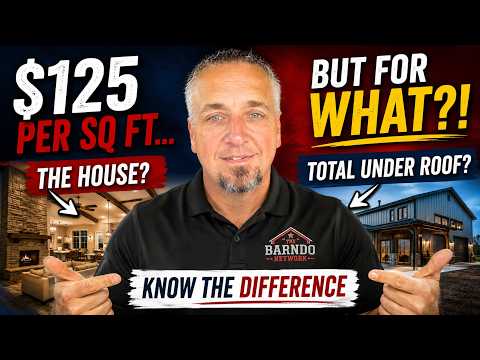 Barndominium Cost to Build: What $125/Sq Ft REALLY Means | Cost To Build Series Ep. 1)