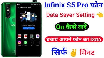 Infinix S5 Pro Data Saver Setting On Kaise Kare ।। How To Data Save Setting Infinix S5 Pro