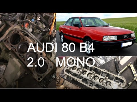 AUDI 80 2.0 БЕНЗИН ПЕРЕГРЕЛИ МОТОР / ЗАМЕНА ПРОКЛАДКИ ГОЛОВКИ БЛОКА / ГРМ по меткам / МАСЛОСЪЕМНЫЕ