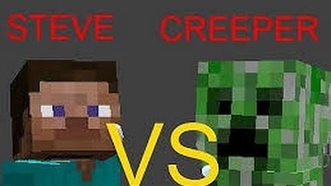 minecraft animation steve vs creeper