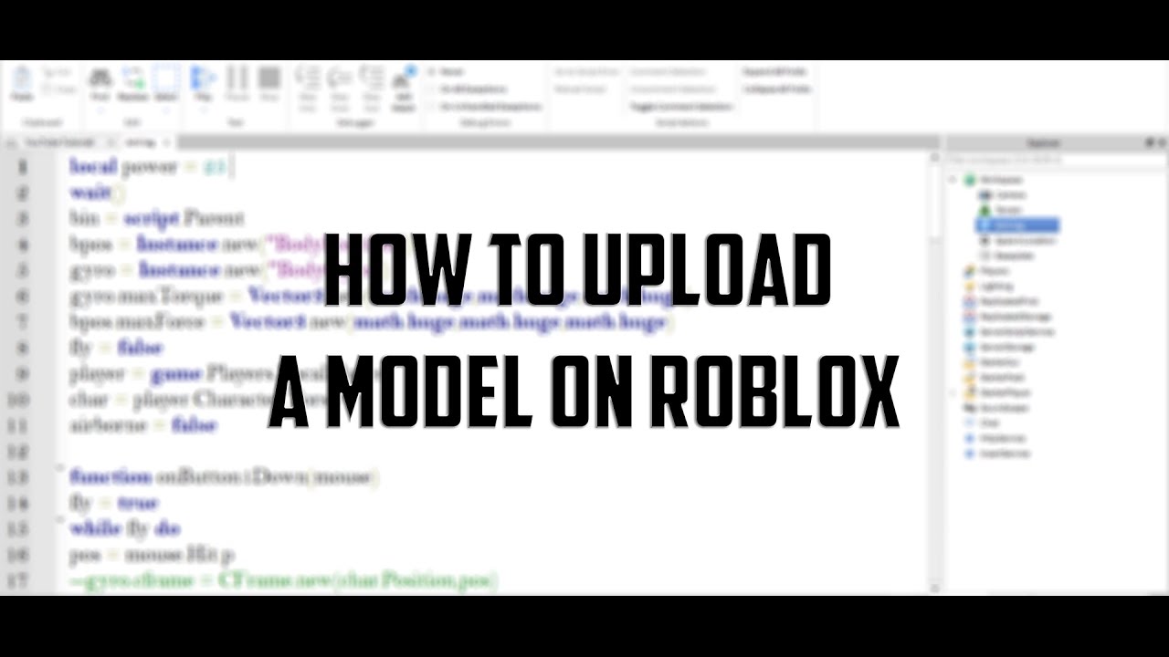 How To Upload A Model On Roblox Youtube - how to upload a video from roblox