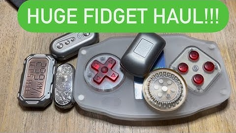 A Huge Fidget Slider, Spinner, Clicker, Haptic Coin Unboxing