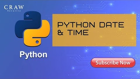 Python Date & Time - Python Training |  | Python Programming for Beginners Video Tutorial