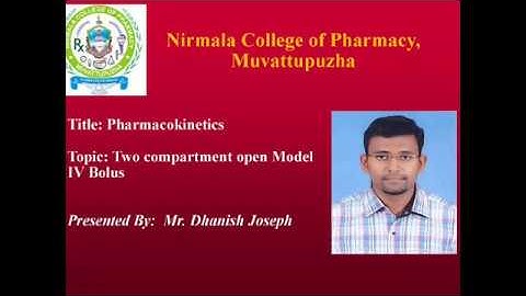 Two compartment derivation iv bolus