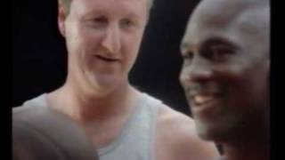 anuncio McDonall Larry Bird vs. Michael Jordan