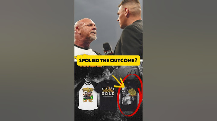 Is Goldberg About to Squash Gunther?