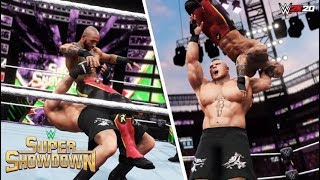 WWE 2K20: Brock Lesnar vs Ricochet | Super Showdown 2020 - Prediction Highlights