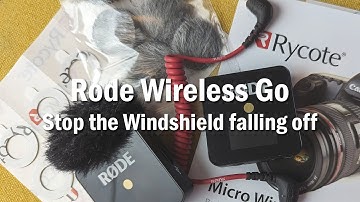 Rode Wireless Go windshield fix, stop it falling off