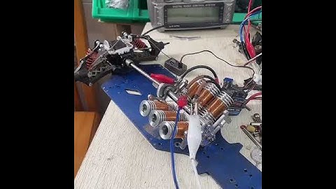 Metal V6 Double-piston Brushless Electromagnetic Solenoid Engine Model | Stirlingkit