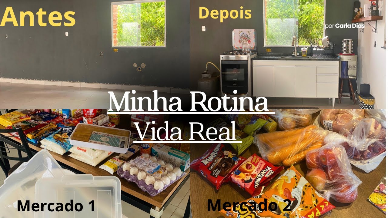 Mudei a Cozinha de Lugar 😱 | Limpeza + Compras do Mercado | Rotina Real