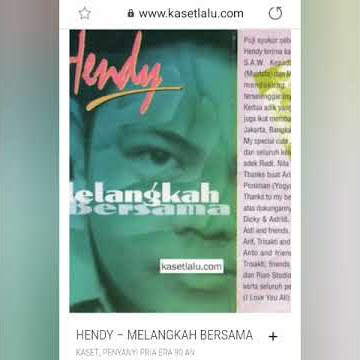 Hendy MELANGKAH BERSAMA' 1996/1997 - CEEPEE PRODUCTION