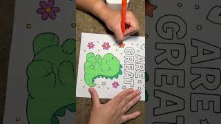 YOU ARE GREAT Relaxing Affirmation Coloring Page Color With Me