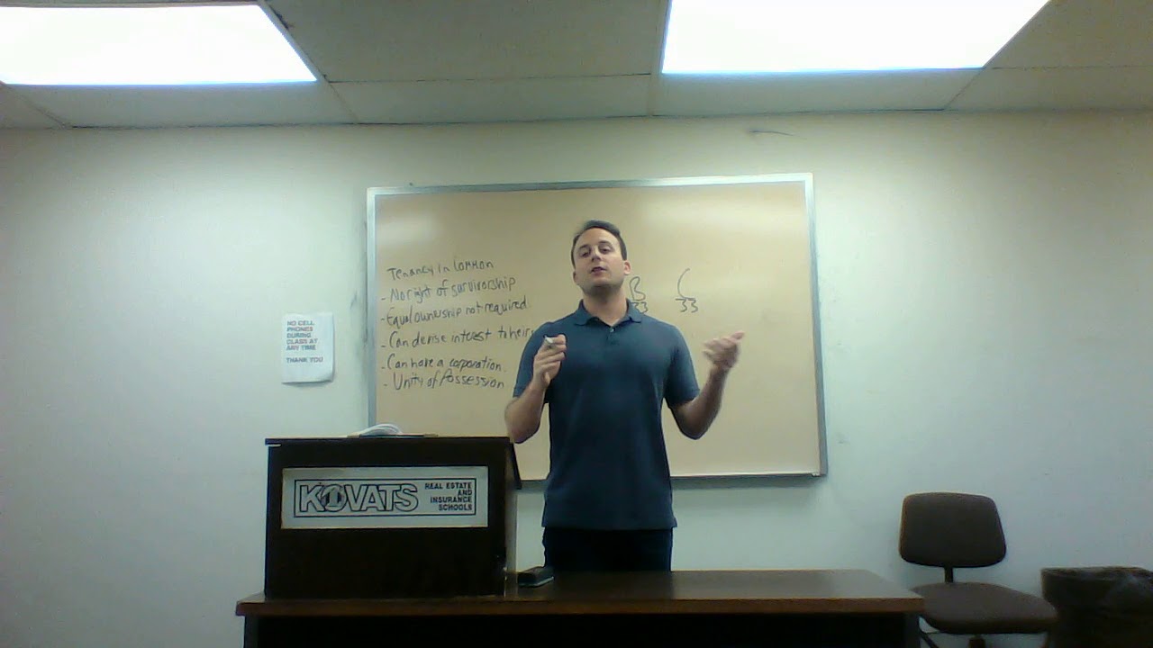 Kovats Real Estate School, Chapter 5, Property Ownership YouTube