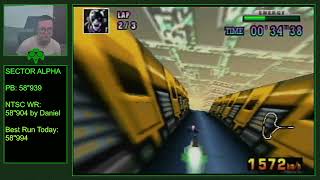 F-ZERO X | Sector Alpha - 0'58826 NTSC (Former) World Record