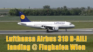 Lufthansa A319 landing @ Flughafen Wien | D-AILI