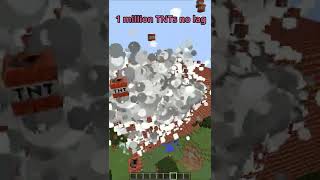 Minecraft TNT Explosions with NO LAG... #shorts