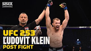 UFC 253: Ludovit Klein Proud To Represent Slovakia With Head-Kick Knockout - MMA Fighting