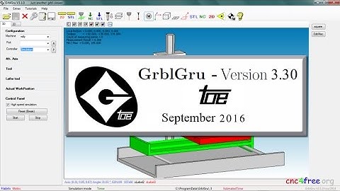 GrblGru FREE Milling / Lathe CAM, Simulation, CNC control Software