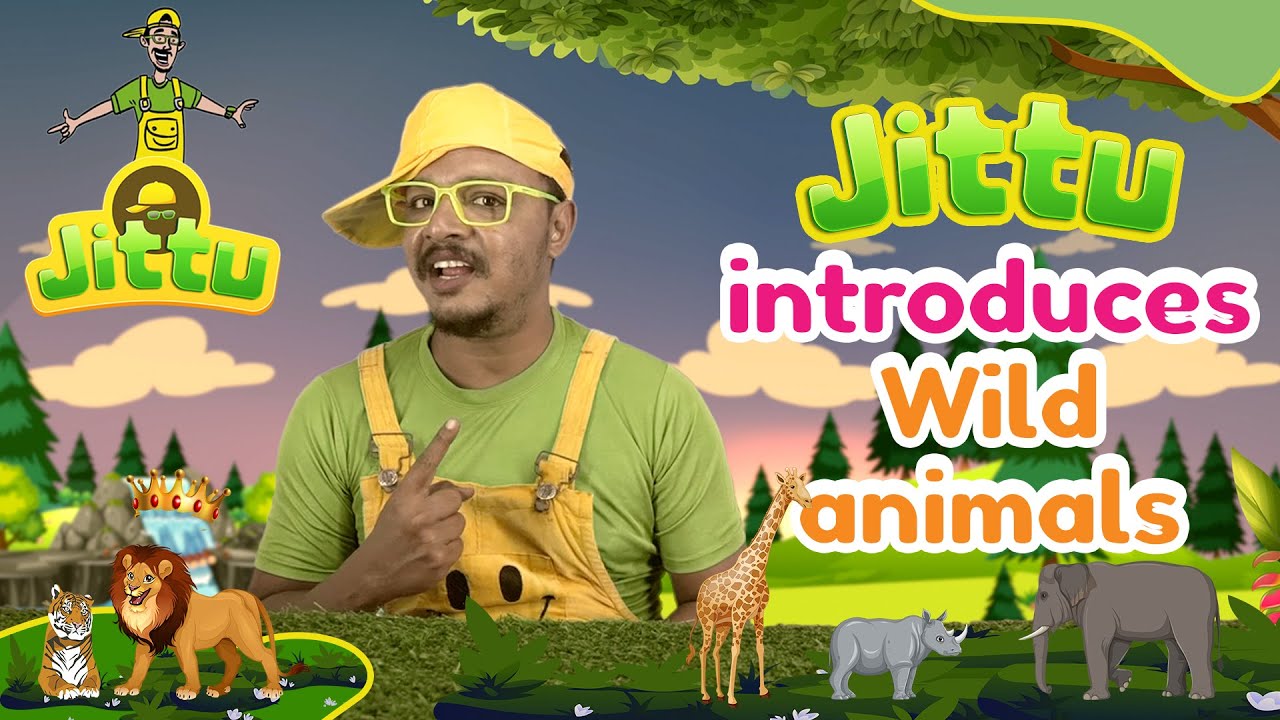 Learn Animal names in Tamil with Jittu | Kids Learning | Tamil Edutainment | Wild Animals