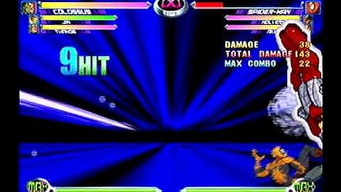 MvC2: Collosus 100% combo (on Spiderman)