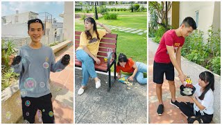 Linh Nhi's joke at the park - Hacker balloon toy 🥰👧🏻🎈 LNS vs SH