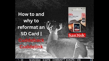 How to and why to reformat an SD Card | Cuddeback Cuddelink | trail cameras