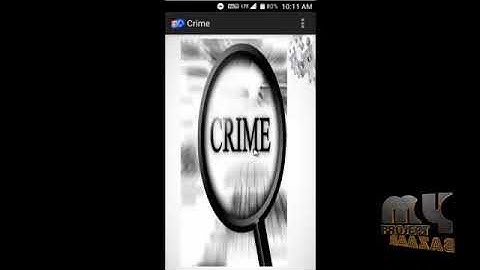 Crime Management System (Android App)