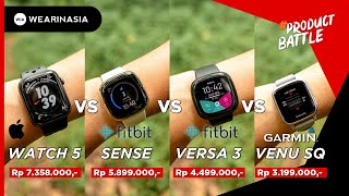 APPLE WATCH, SMARTWATCH PALING BAGUS? BANDINGIN DULU SAMA FITBIT SENSE VS VERSA 3 VS GARMIN VENU SQ