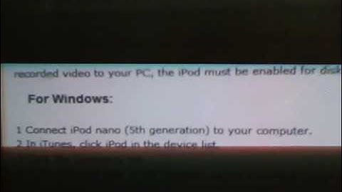 How To Put Recorded Ipod Nano 5th Generation Videos onto Youtube