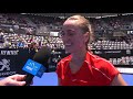 Petra Kvitova on-court interview (1R) | Sydney International 2019