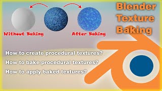How to Bake Blender Procedural Textures | Blender Textures not Exporting with FBX | Blender Tutorial