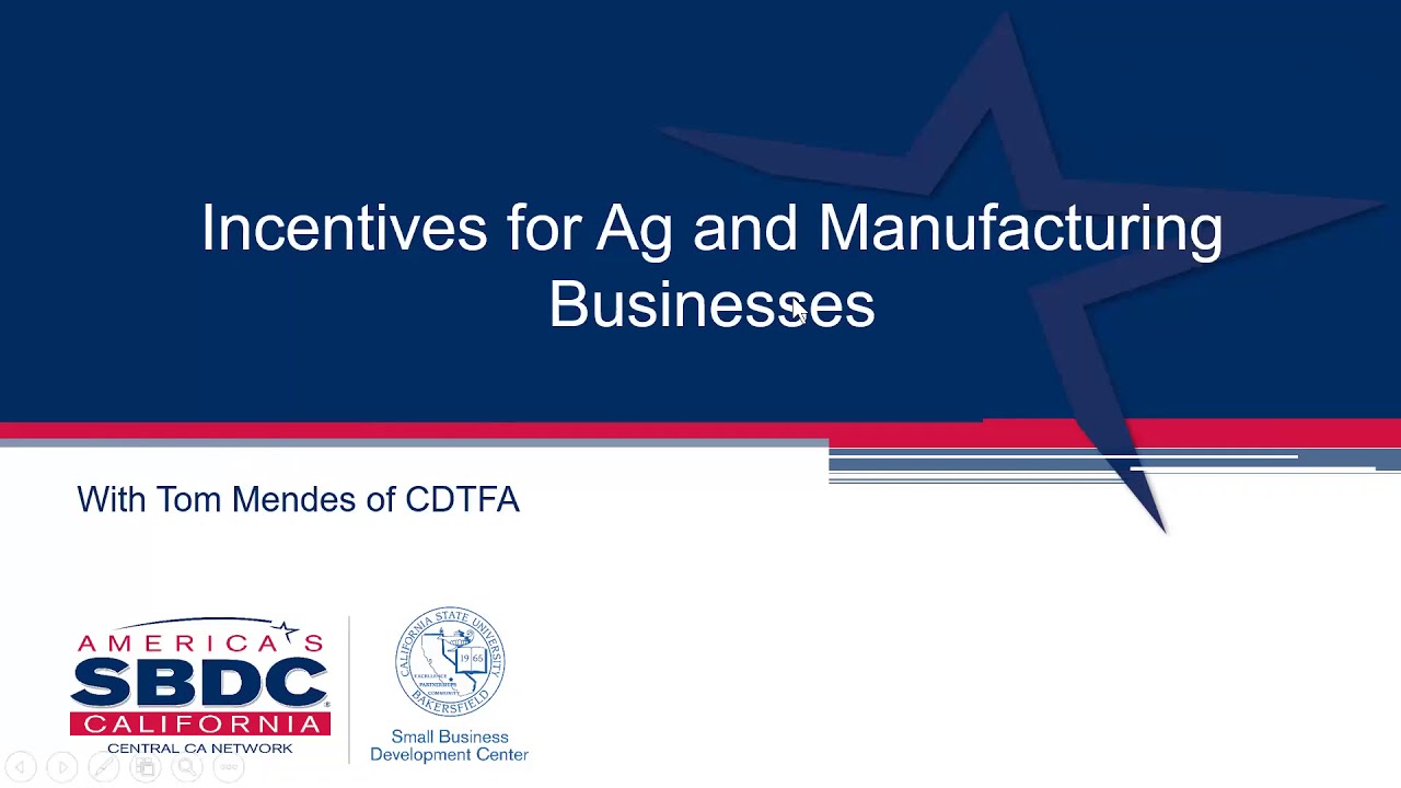 Download Incentives for Ag and Manufacturing Businesses
