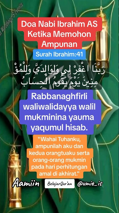 Doa Nabi Ibrahim AS yang Menjadi Teladan Para Nabi | Kabulkan Ya Allah, Doa dan Hajat Kami Aamiin