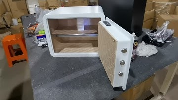 Electronic biometric safe with fingerprint lock for home and office use