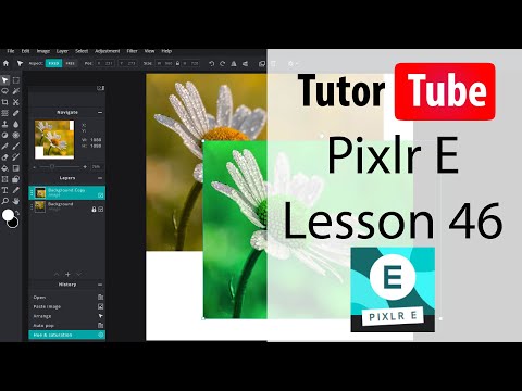 Pixlr E Tutorial - Lesson 46 - Canvas Size