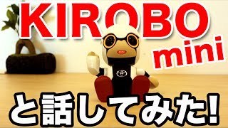 がずーくん（KIROBO mini）を動画でも少しご紹介