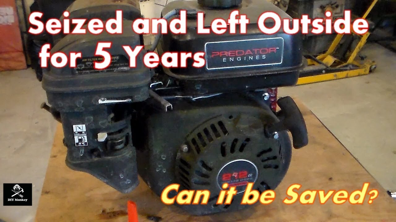 Seized Predator 212 Engine - Sitting outside for 5 years - Can it be