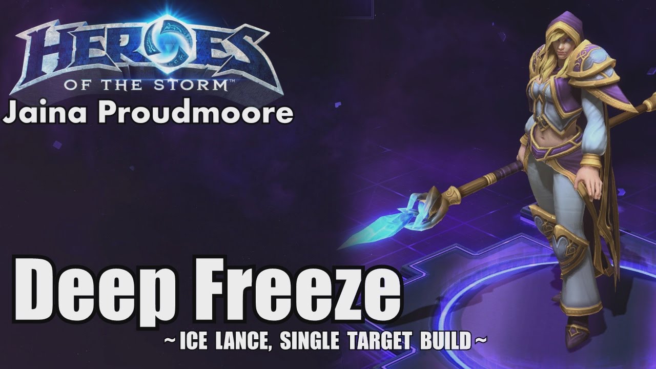 Heroes of the Storm Jaina Proudmoore Deep Freeze Build (gameplay