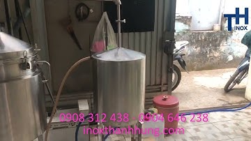 Nồi chưng cất tinh dầu 100l - inox Thanh Hưng