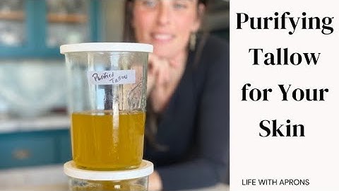 Purifying Tallow for your skin!