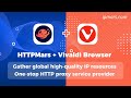 Proxy setting tutorial for HTTPMars+Vivaldi, Stable residential proxy from all over the world #http